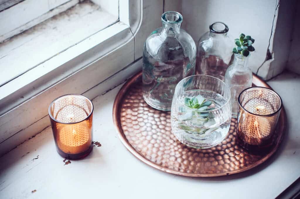 How to decorate with vintage bottles